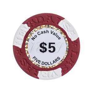 Fichas 14 Gramas Clay Lote com 25 Modelo Las Vegas Nevada 5