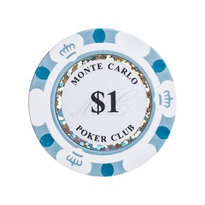 Fichas 14 Gramas Clay Lote com 25 Modelo Monte Carlo 3-Tone 1