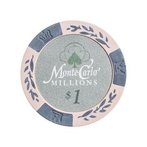Fichas 14 Gramas Clay Lote com 25 Modelo Monte Carlo Millions 1