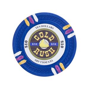 Fichas 14 Gramas Clay Lote com 25 Modelo Gold Rush 10