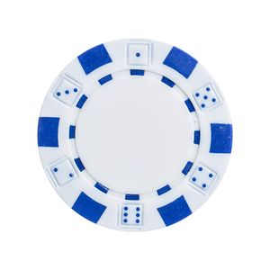 Fichas 11,5 Gramas Abs Lote com 25 Modelo Dice Branca