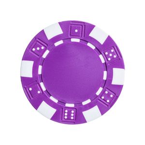 Fichas 11,5 Gramas Abs Lote com 25 Modelo Dice Lilás