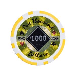 Fichas 11,5 Gramas Abs Lote com 25 Modelo Black Diamond 1.000