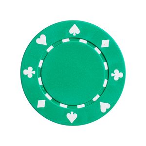 Fichas 11,5 Gramas Abs Lote com 25 Modelo Suited Verde