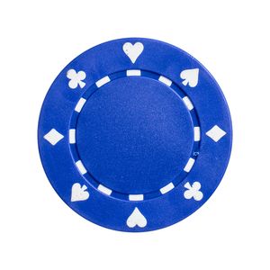 Fichas 11,5 Gramas Abs Lote com 25 Modelo Suited Azul