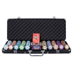 Maleta de Poker 500 fichas 14gms Monte Carlo 3-Tone