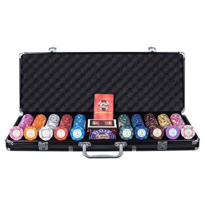 Maleta de Poker 500 fichas 14gms Monte Carlo Poker Room