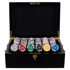 Maleta de Poker 500 Fichas 14gms Monte Millions Case Madeira