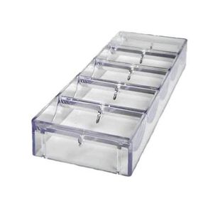 Rack Porta fichas de Acrílico Capacidade 100 fichas 43mm