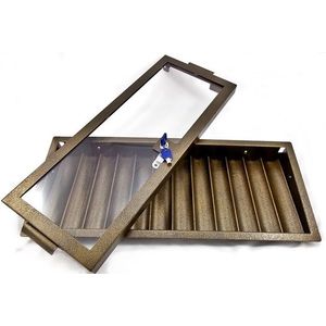 Bandeja Para Fichas de 39mm e 43mm 12 Fileiras Metal