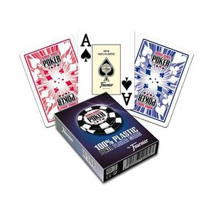 Baralho Fournier WSOP 100% Plástico Jumbo Azul