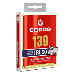Baralho Copag 139 Para Truco Com Marcador De Pontos Vermelho