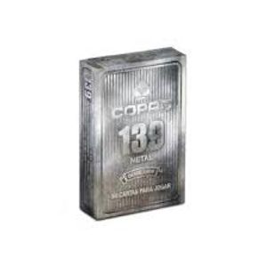 Baralho Copag 139 Metal Prata Naipe Convencional Tam Bridge Size (57 X 89mm)
