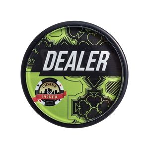Botão Dealer Especial Verde / Preto