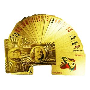 Baralho 100% Plástico Ouro