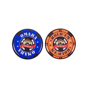Botão Dealer Choice Omaha / Holdem Acrílico 8cm Cidade do Poker