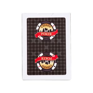 Baralho Cidade do Poker Copag 100% Plástico Preto