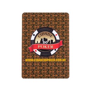 Cut Card Cidade do Poker Avulso Protetor de Cartas Protect Card Marrom
