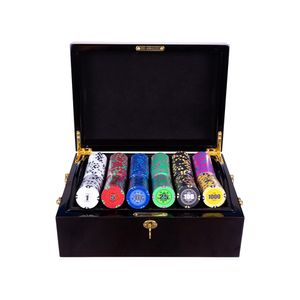 Maleta de Poker 500 fichas 11,5gms Abs Prime Case Madeira