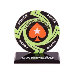 Troféu Para Poker Mod. 1 Verde Campeão