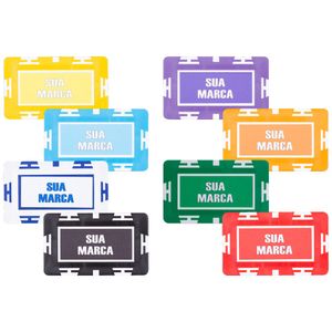 Fichas de Poker Personalizadas Abs Retangular