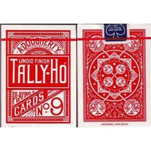 Baralho Tally-Ho Nº 9 Vermelho Fan Back