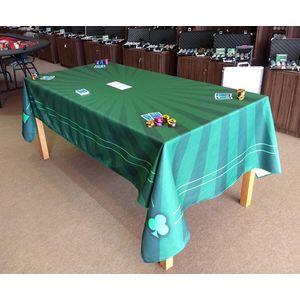 Toalha de Mesa Retangular Para Carteado e Jogos 2,50 X 1,50m Verde