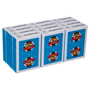 Baralho Cidade do Poker Copag 100% Plástico Caixa Com 12 Azul