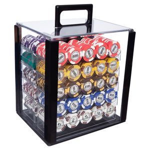 Maleta de Poker 1.000 Fichas 14gms Las Vegas Nevada Case Acrílico