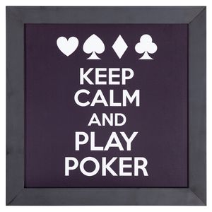 Quadro Pequeno Keep Calm And Play Poker