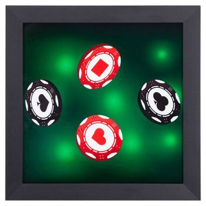 Quadro Pequeno Verde Fichas