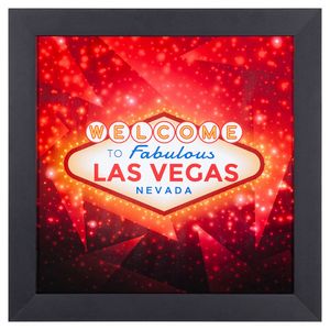 Quadro Pequeno Vermelho Las Vegas