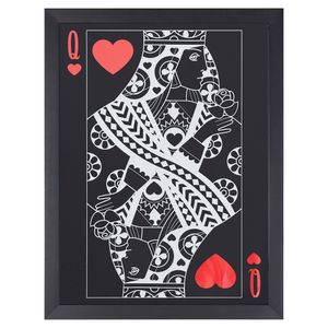 Quadro Dama de Copas Preto