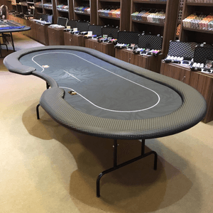 Mesa de Poker Oval 2,40 x 1,10 Preta