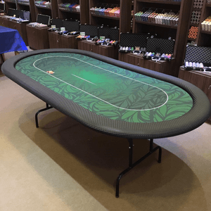 Mesa de Poker Oval 2,20 x 1,10 Verde