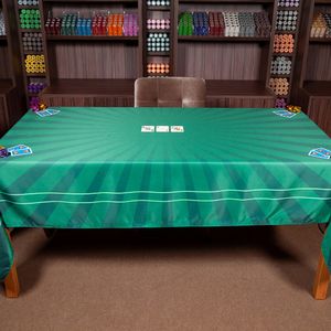 Toalha de Mesa Retangular Para Carteado e Jogos 2,00 X 1,50m Verde