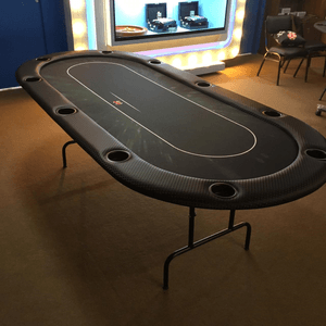 Mesa de Poker Oval 2,40 x 1,10 Com Porta Copos Verde Explosão