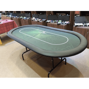 Mesa de Poker Oval 1,80 x 0,90 Verde