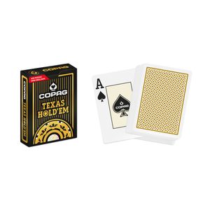 Baralho Copag 100% Plastico Texas Hold'em Gold