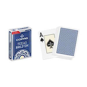 Baralho Copag 100% Plastico Texas Hold'em Azul