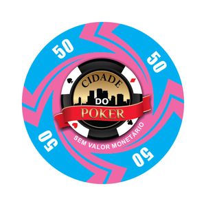 Fichas Cerâmica 10 Gramas Lote com 10 unidades Modelo 4 Raios -Valor 50