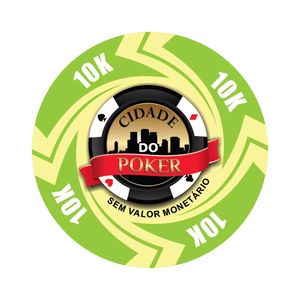 Fichas Cerâmica 10 Gramas Lote com 10 unidades Modelo 4 Raios -Valor 10k