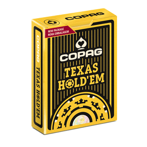 Baralho Copag 100% Plastico Texas Hold'em Preto
