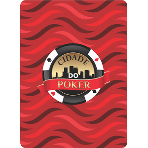 Cut Card Cidade do Poker Avulso Protetor de Cartas Protect Card Ondas Vermelho