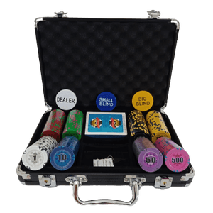 Maleta de Poker 200 fichas 11,5gms Abs Prime Preta