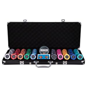 Maleta de Poker 500 fichas Cerâmica 39mm Prime Poker