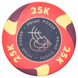 Fichas de Poker Cerâmica 39mm Valor 25K