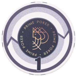 Fichas de Poker Cerâmica 43mm Valor 1