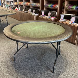 Mesa Para Carteado 1,30 m Verde Com Pés dobráveis