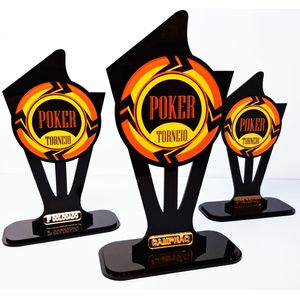 Conjunto Troféu Para Poker Modelo 1